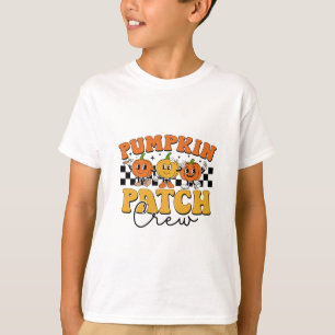 T-shirt Équipe de champ de citrouilles Rétro automne Actio