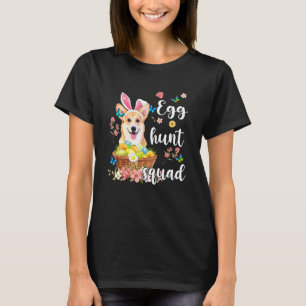 T-shirt Équipe de chasse aux œufs colorés de jour de Pâque