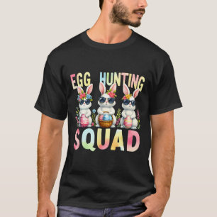 T-shirt Équipe de chasse aux oeufs Jour de Pâques Chasse a