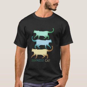 T-shirt Équipe De Chat Siamese Pour La Famille De Chat Sia