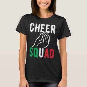 T-shirt Équipe de cheer italienne Famille italienne drôle