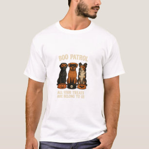 T-shirt Équipe de chiens Halloween de la patrouille fantôm