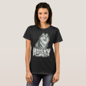 T-shirt Équipe de chiens Husky (Devant entier)