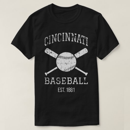 T-shirt Équipe de Cincinnati de baseball (Design devant)