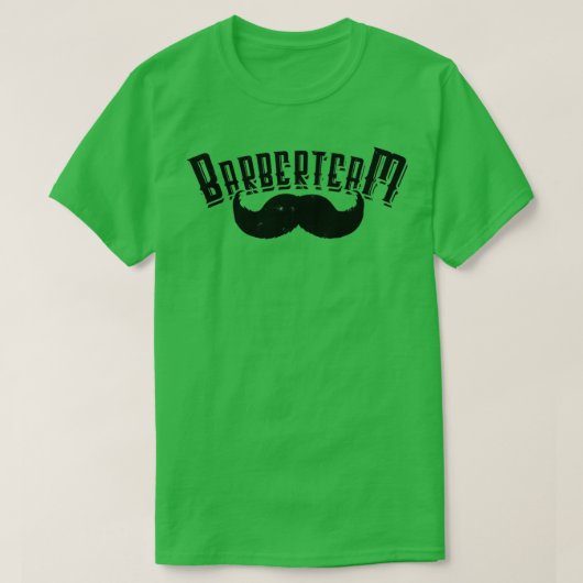 T-shirt Équipe de coiffeur Barberteam pour Barber Shop (Design devant)
