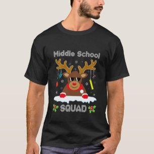 T-shirt Équipe de collège Renne Drôle Professeur Noël