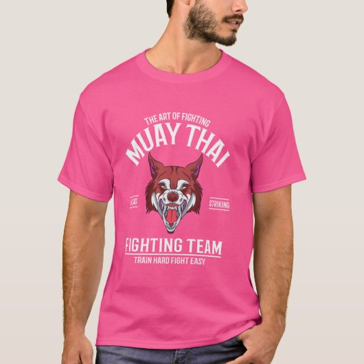 T-shirt Équipe de combat du crâne thaï muay (Devant)