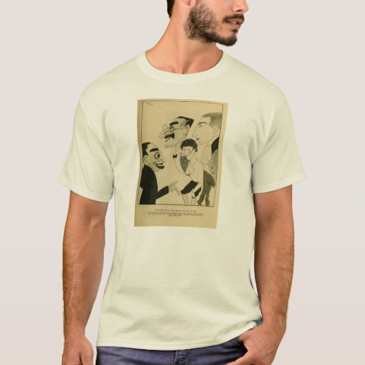 T-shirt Équipe de comédie de caricature des frères 1924 de (Devant)