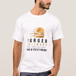 T-shirt Équipe de conducteurs de livraison de burgers en u