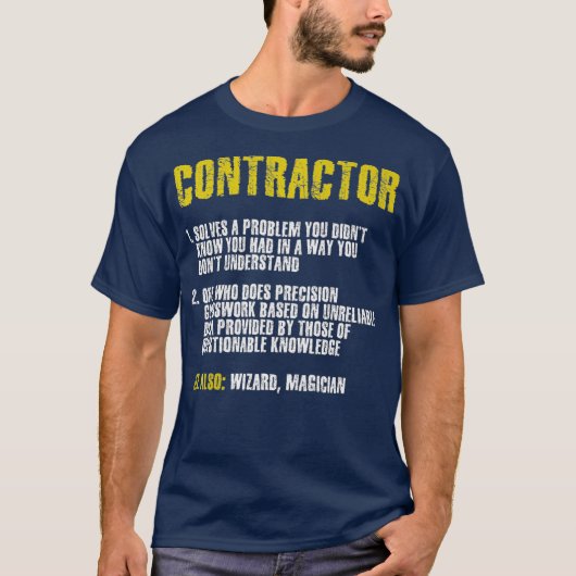 T-shirt Équipe de construction drôle Entrepreneur cadeau p (Devant)