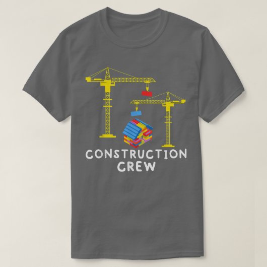 T-shirt Équipe de construction Maçon Blocs de construction (Design devant)