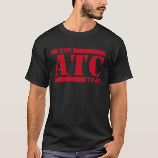 T-shirt Équipe de contrôle de la circulation aérienne ATC (Devant)