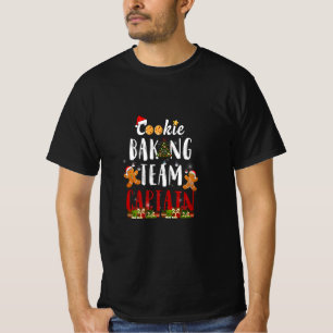 T-shirt Équipe de Cookie Baking Capitaine Gingerbread Chri