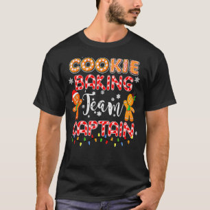 T-shirt Équipe de Cookie Baking Capitaine Gingerbread Chri