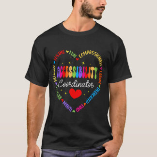 T-shirt Équipe de coordonnateur d'accessibilité Éducation 