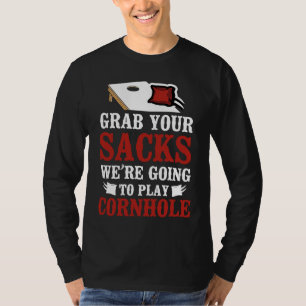 T-shirt Équipe de Cornhole Joueur de Sac de Haricot Champ 
