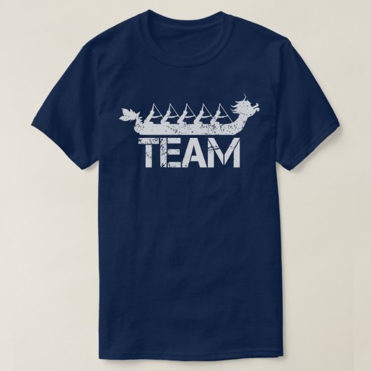 T-shirt Équipe de course de bateaux dragons 1 (Design devant)