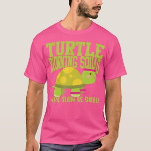T-shirt Équipe de course de tortue drôle et lente