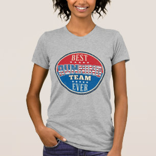 T-shirt Équipe de course Design de badge vintage patriotiq