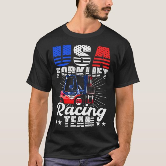 T-shirt Équipe de course d'opérateurs de chariots élévateu (Devant)