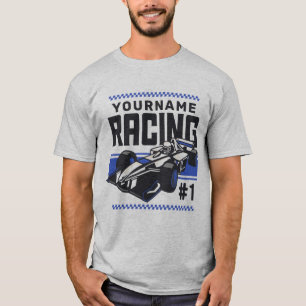 T-shirt Équipe de course personnalisée Pilote de voiture d