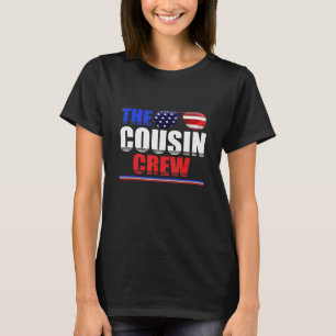 T-shirt Équipe de Cousin 4 juillet États-Unis Patriotic Fa
