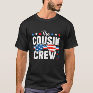 T-shirt Équipe de Cousin 4 juillet famille patriotique amé
