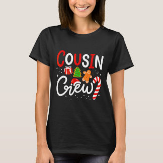 T-shirt Équipe de cousin de Noël Chapeau de Santa drôle lu