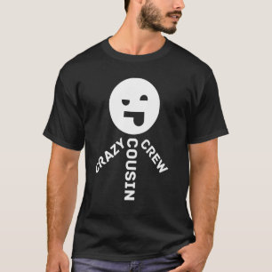 T-shirt Équipe de cousin folle Bâton de clown Joker Réunio