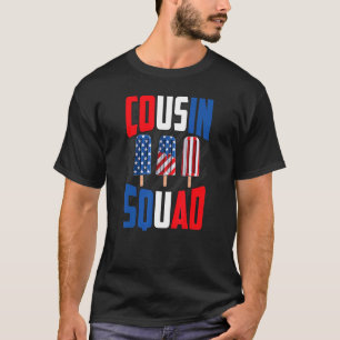 T-shirt Équipe de Cousin Squad 4 juillet American Ice Pops