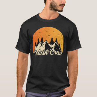 T-shirt Équipe de cousins Camp d'été Cousins Cadeau rétro