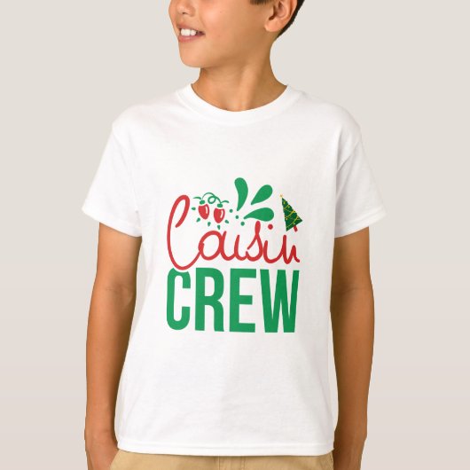 T-shirt Équipe de cousins de Noël  (Devant)