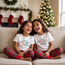 Équipe de cousins de Noël, tenue de famille assort