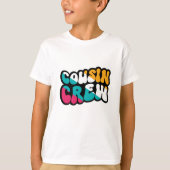 T-shirt Équipe de cousins rétro (Devant)