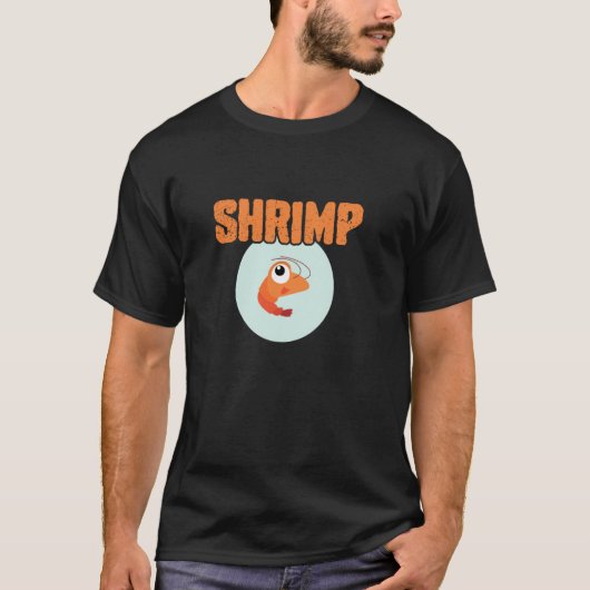 T-shirt Équipe de crevettes mignonnes tout simplement la m (Devant)