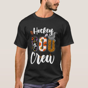 T-shirt Équipe de cri de hockey Halloween Équipage de hock