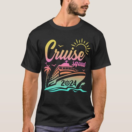 T-shirt Équipe de croisière 2024 - Correspondance de voyag (Devant)