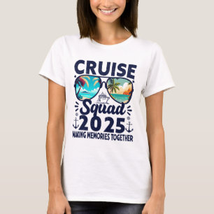 T-shirt Équipe de croisière 2025 Été Voyage de vacances Gr
