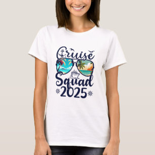 T-shirt Équipe de croisière 2025 Vacances d'été en famille