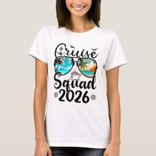 T-shirt Équipe de croisière 2026 Vacances d'été Famille As