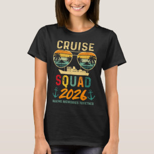 T-shirt Équipe de croisière 2026 Vacances en famille tenue