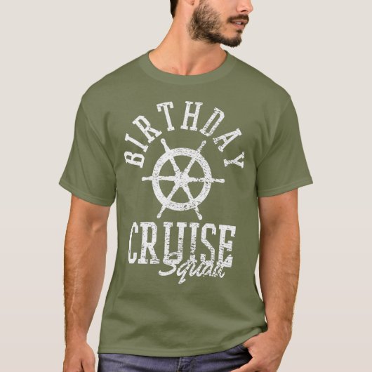 T-shirt Équipe de croisière d'anniversaire (Devant)