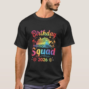 T-shirt Équipe de croisière d'anniversaire 2026 Croisière