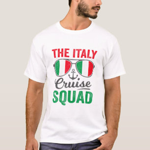 T-shirt Équipe de Croisière en Italie 2025 Vacances Italie