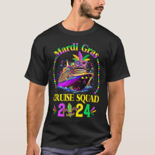 T-shirt Équipe de croisière Mardi Gras 2025 Groupe de fami