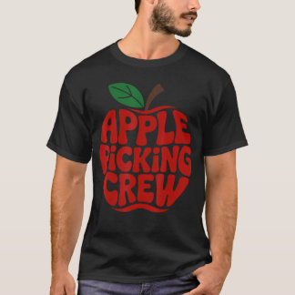 T-shirt Équipe de cueillette de pommes Verger de pommes au