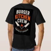 T-shirt 🍔 Équipe de cuisine de Burger Kitchen Grill Resta (Dos)