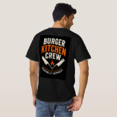 T-shirt 🍔 Équipe de cuisine de Burger Kitchen Grill Resta (Dos entier)