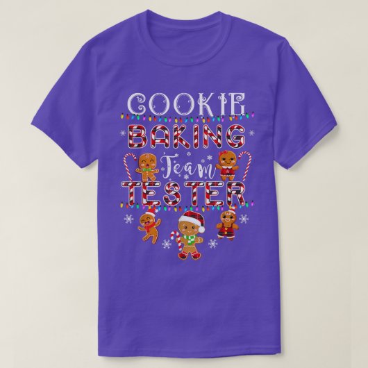 T-shirt Équipe De Cuisinière De Cookies Tester Gingerpain (Design devant)