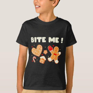 T-shirt Équipe de cuisson de biscuits Bite Me Vacances Gât